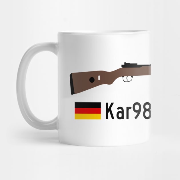 Kar98k Karabiner 98 kurz 1935 German standard service rifle historical German weapon black. by FOGSJ